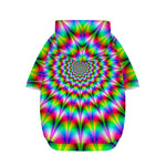 Spiky Psychedelic Optical Illusion Dog Zip Up Hoodie