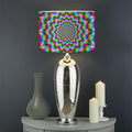 Spiky Psychedelic Optical Illusion Drum Lamp Shade