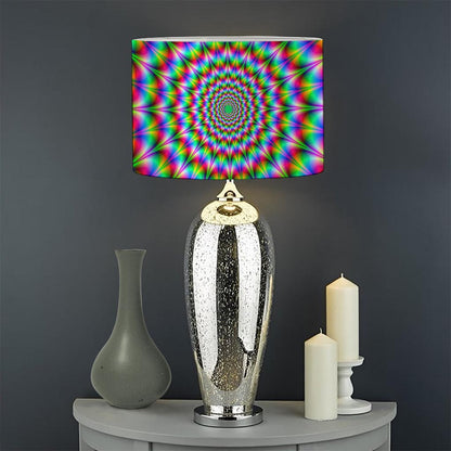 Spiky Psychedelic Optical Illusion Drum Lamp Shade