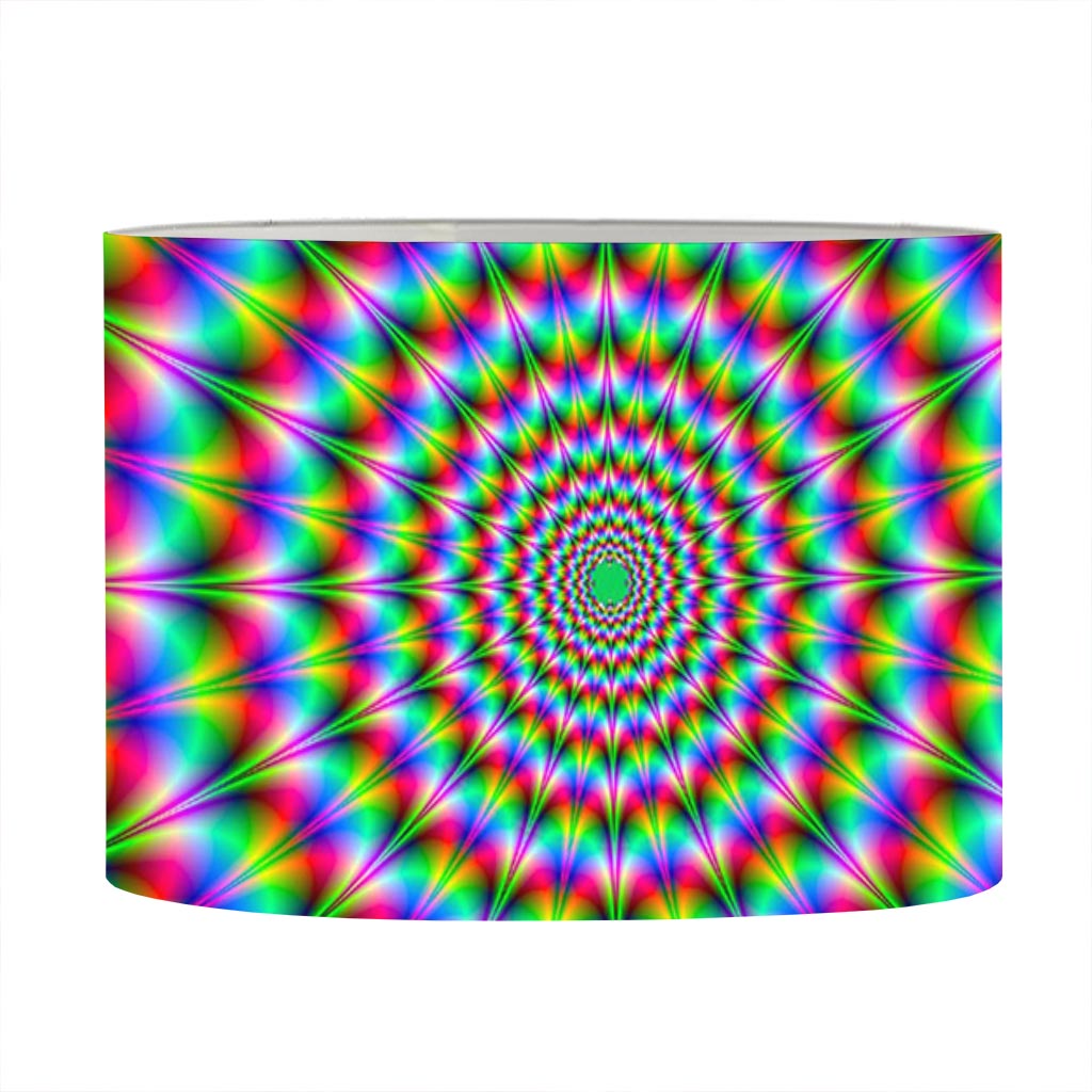 Spiky Psychedelic Optical Illusion Drum Lamp Shade