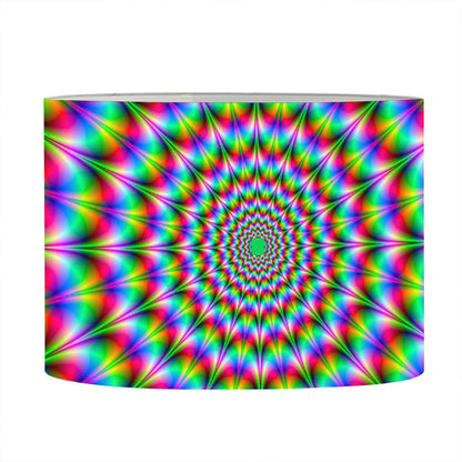 Spiky Psychedelic Optical Illusion Drum Lamp Shade