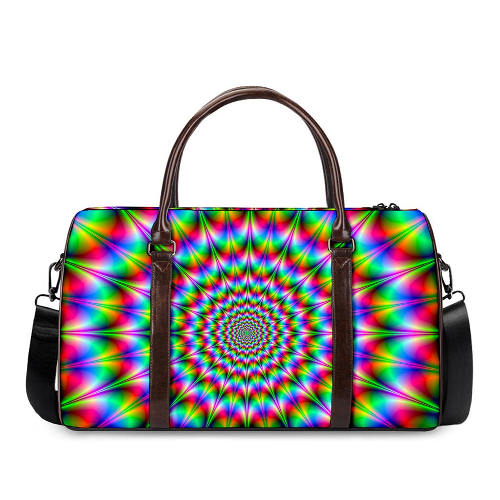 Spiky Psychedelic Optical Illusion Duffle Bag