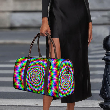 Spiky Psychedelic Optical Illusion Duffle Bag