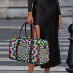 Spiky Psychedelic Optical Illusion Duffle Bag