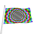 Spiky Psychedelic Optical Illusion Flag