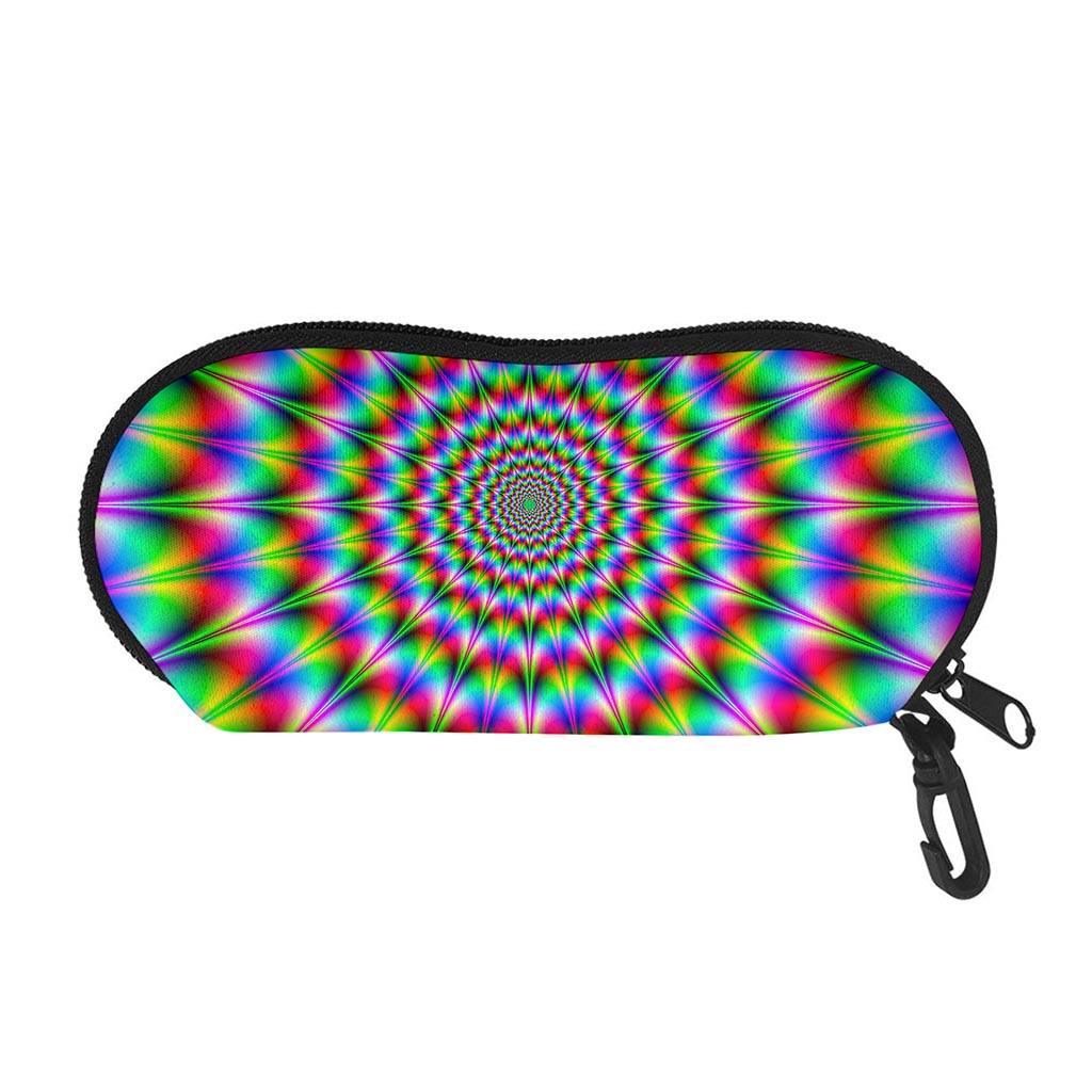 Spiky Psychedelic Optical Illusion Glasses Case