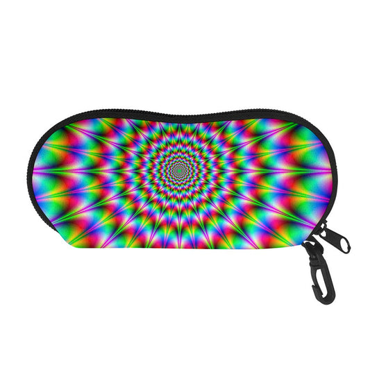 Spiky Psychedelic Optical Illusion Glasses Case