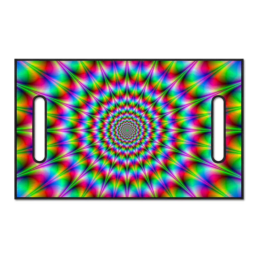 Spiky Psychedelic Optical Illusion Golf Cart Seat Cover