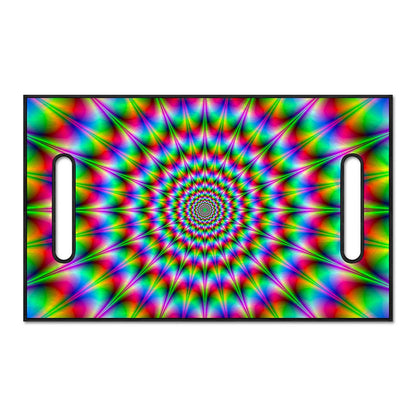 Spiky Psychedelic Optical Illusion Golf Cart Seat Cover