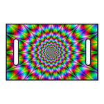 Spiky Psychedelic Optical Illusion Golf Cart Seat Cover
