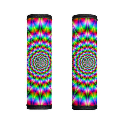 Spiky Psychedelic Optical Illusion Handle Covers