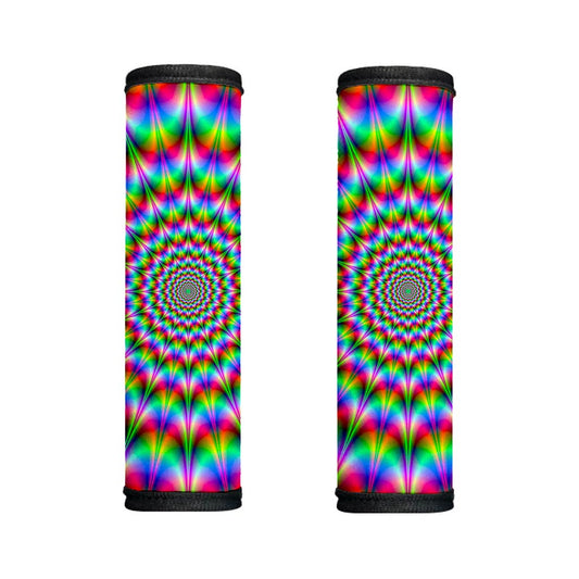 Spiky Psychedelic Optical Illusion Handle Covers