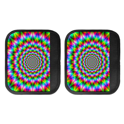 Spiky Psychedelic Optical Illusion Handle Covers