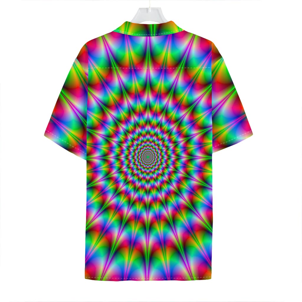 Spiky Psychedelic Optical Illusion Hawaiian Shirt