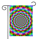 Spiky Psychedelic Optical Illusion House Flag