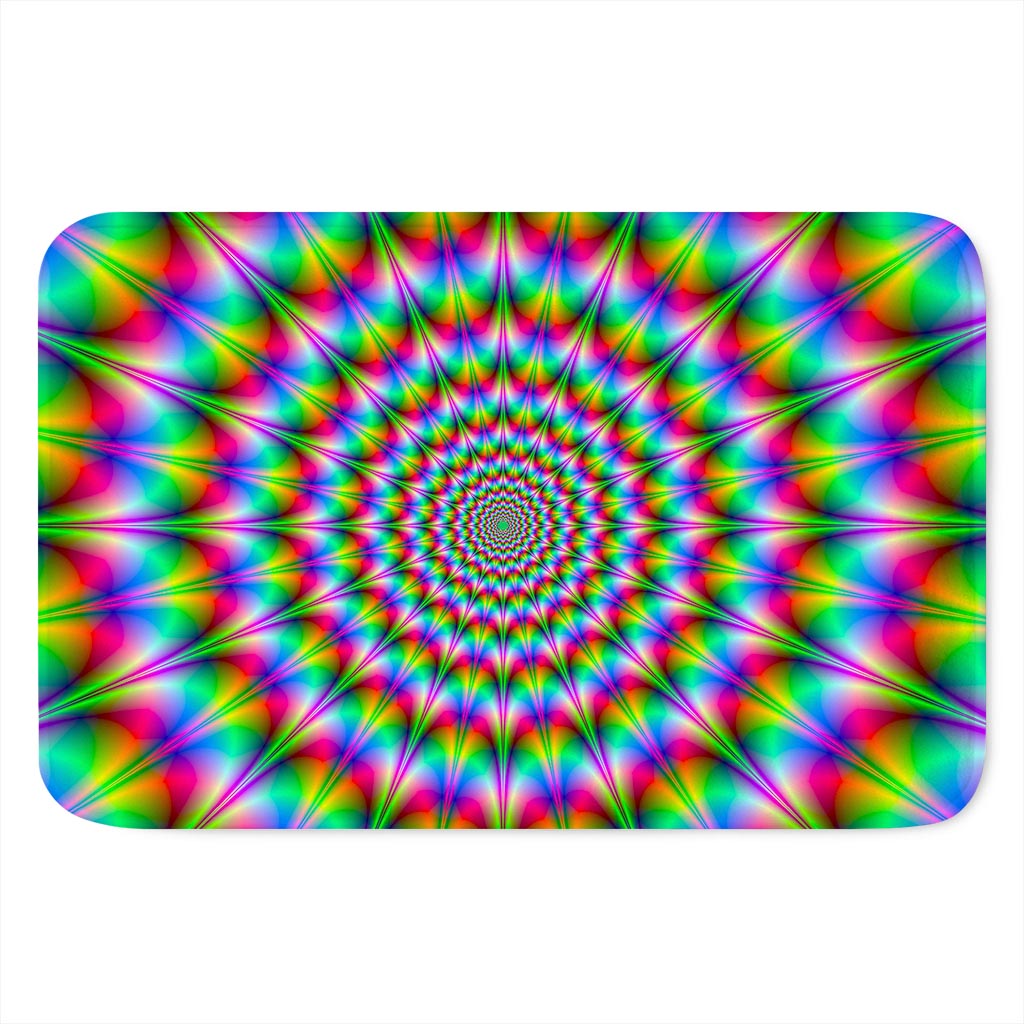 Spiky Psychedelic Optical Illusion Indoor Door Mat