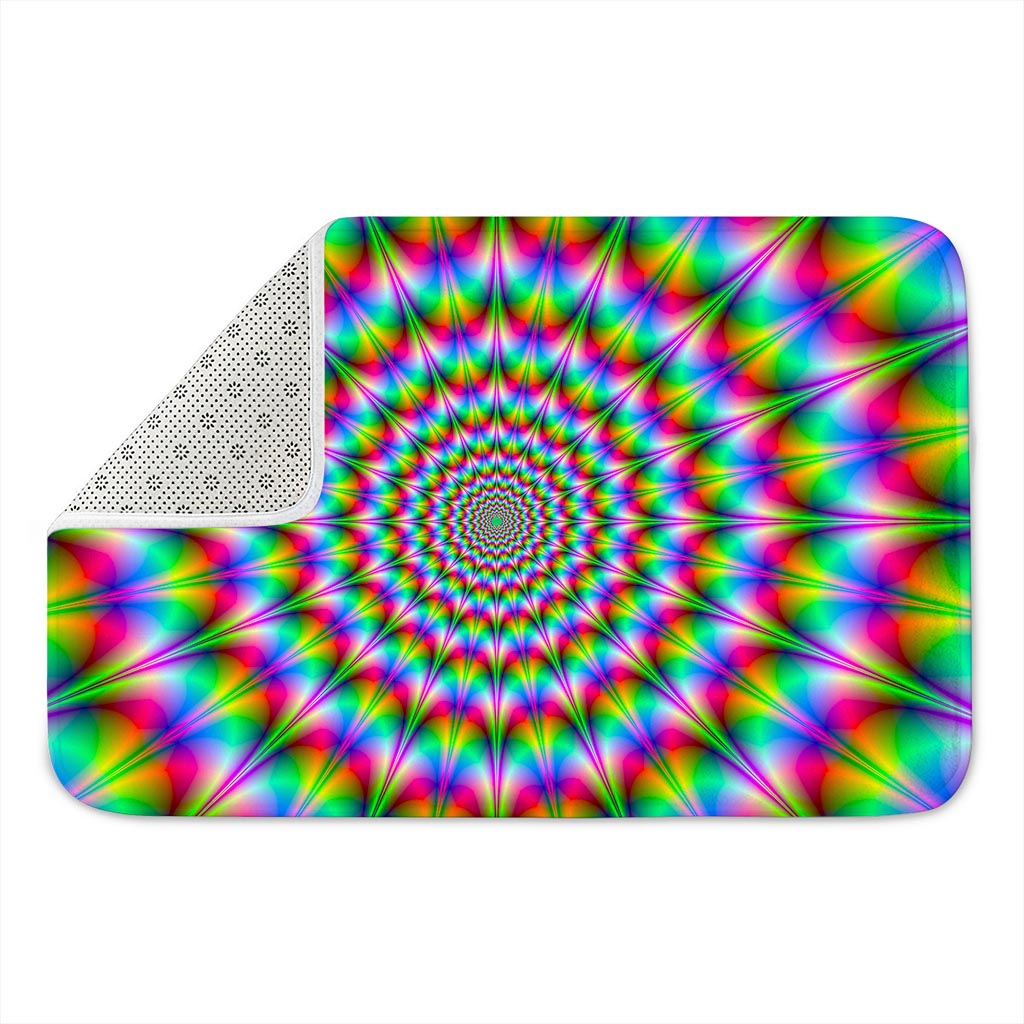 Spiky Psychedelic Optical Illusion Indoor Door Mat