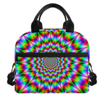 Spiky Psychedelic Optical Illusion Insulated Lunch Bag