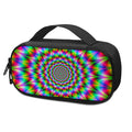 Spiky Psychedelic Optical Illusion Portable Cooler Travel Case