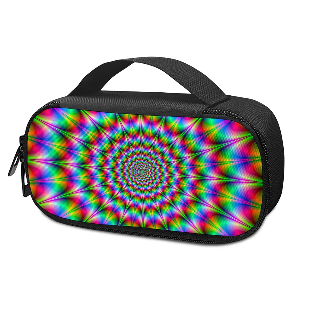 Spiky Psychedelic Optical Illusion Insulin Cooler Travel Case
