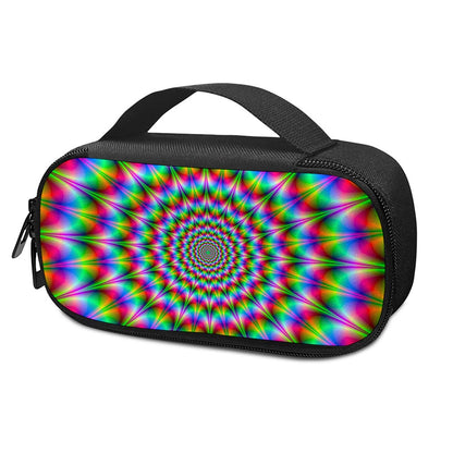 Spiky Psychedelic Optical Illusion Insulin Cooler Travel Case