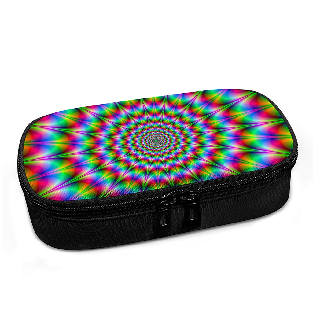 Spiky Psychedelic Optical Illusion Insulin Cooler Travel Case