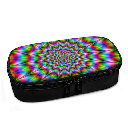 Spiky Psychedelic Optical Illusion Insulin Cooler Travel Case