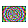 Spiky Psychedelic Optical Illusion Kitchen Mat
