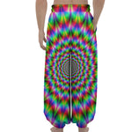 Spiky Psychedelic Optical Illusion Lantern Pants