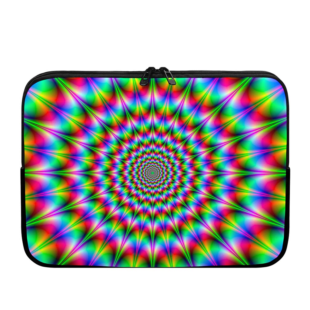 Spiky Psychedelic Optical Illusion Laptop Sleeve