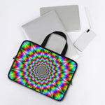 Spiky Psychedelic Optical Illusion Laptop Sleeve With Handle