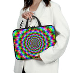 Spiky Psychedelic Optical Illusion Laptop Sleeve With Handle