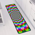 Spiky Psychedelic Optical Illusion Long Kitchen Mat