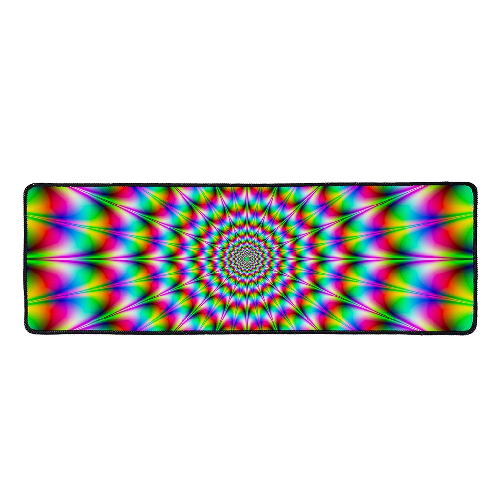 Spiky Psychedelic Optical Illusion Long Kitchen Mat
