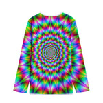 Spiky Psychedelic Optical Illusion Long Sleeve Short Coat