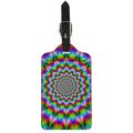 Spiky Psychedelic Optical Illusion Luggage Tag