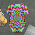 Spiky Psychedelic Optical Illusion Men's Bodysuit