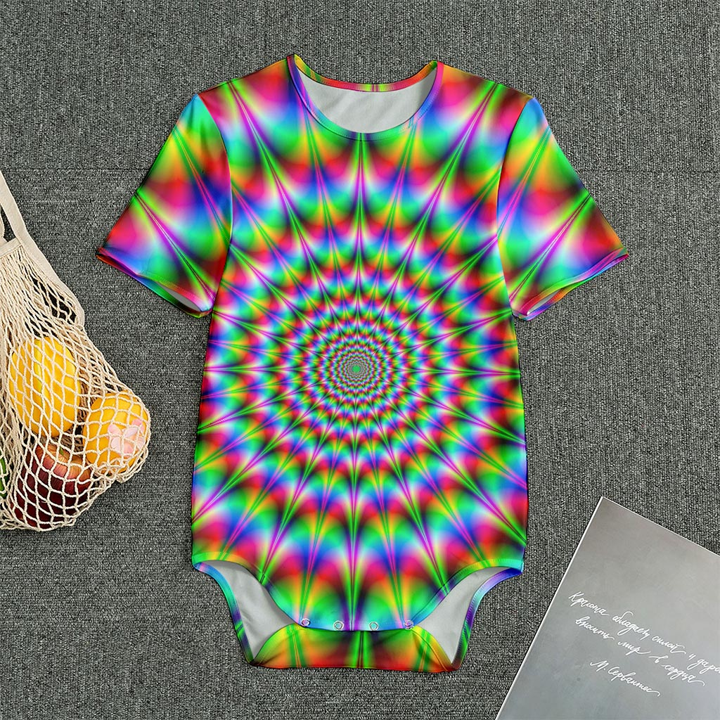 Spiky Psychedelic Optical Illusion Men's Bodysuit