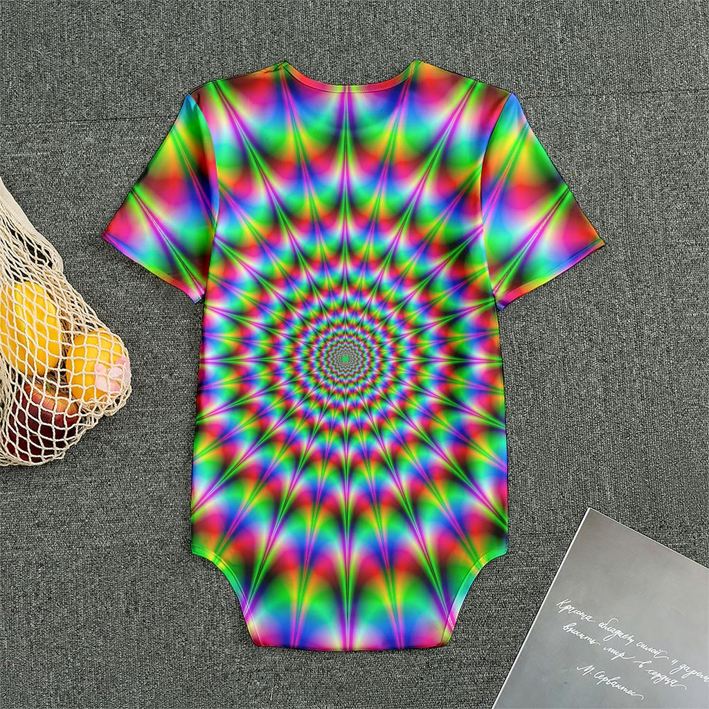 Spiky Psychedelic Optical Illusion Men's Bodysuit