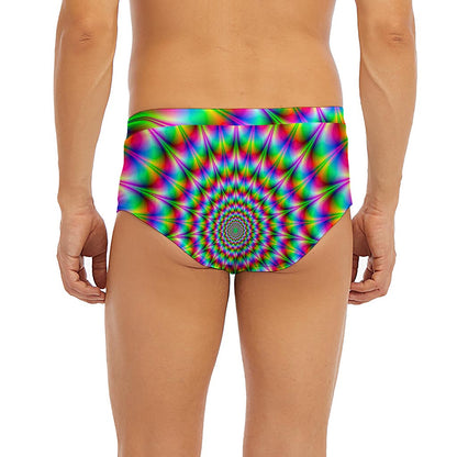 Spiky Psychedelic Optical Illusion Men's Briefs