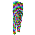 Spiky Psychedelic Optical Illusion Men's Compression Pants