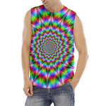 Spiky Psychedelic Optical Illusion Men's Fitness Tank Top