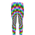 Spiky Psychedelic Optical Illusion Men's Leggings