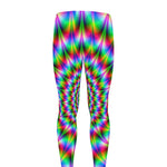 Spiky Psychedelic Optical Illusion Men's leggings