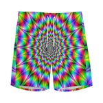 Spiky Psychedelic Optical Illusion Men's Sports Shorts