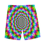 Spiky Psychedelic Optical Illusion Men's Sports Shorts