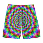 Spiky Psychedelic Optical Illusion Men's Swim Trunks