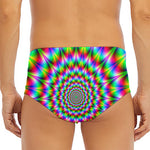 Spiky Psychedelic Optical Illusion Men's Triangle Swim Briefs