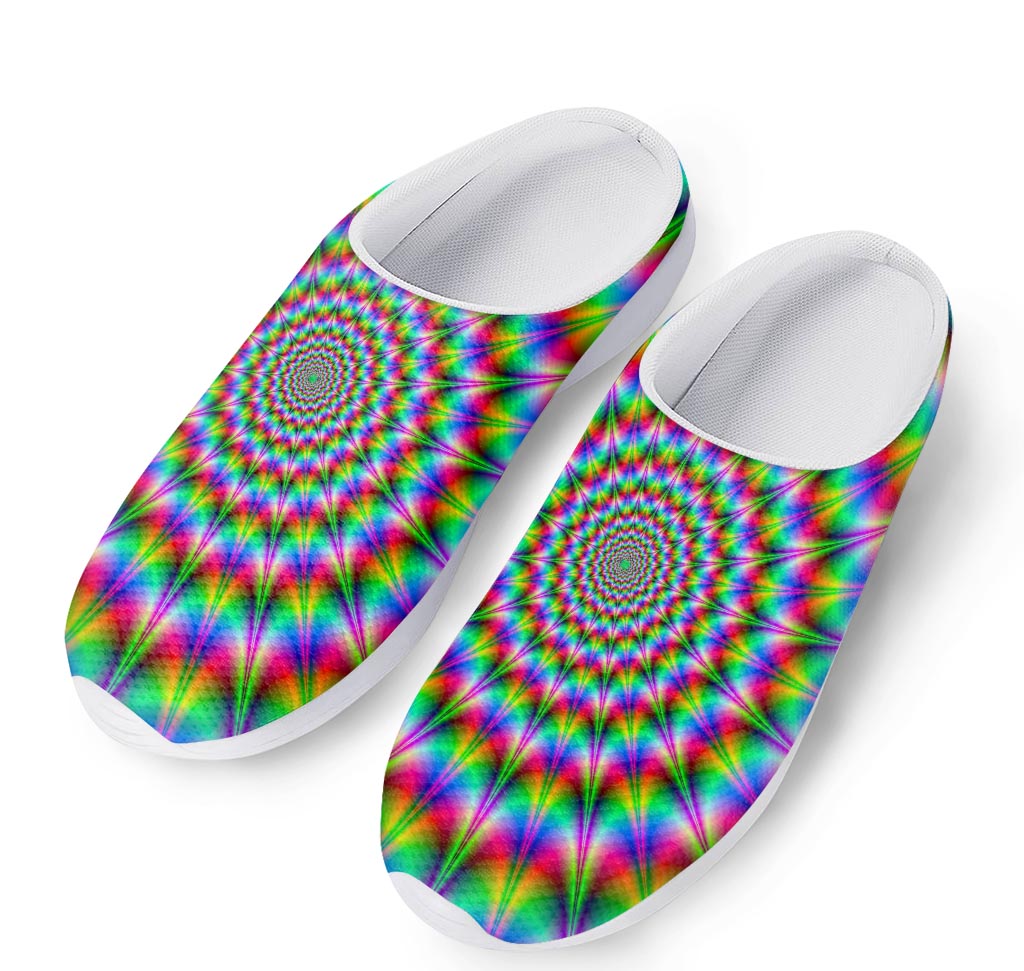 Spiky Psychedelic Optical Illusion Mesh Casual Shoes