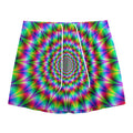 Spiky Psychedelic Optical Illusion Mesh Shorts